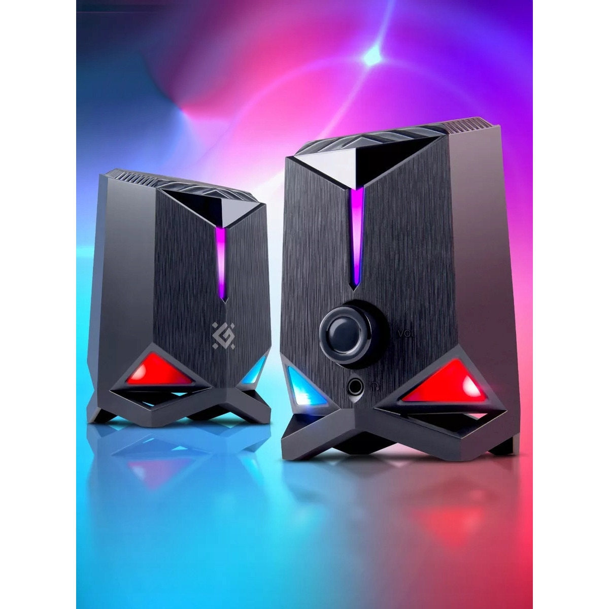 Boxe PC Defender Gravity 2.0 6W LED RGB USB 1.2m - eMAG.ro