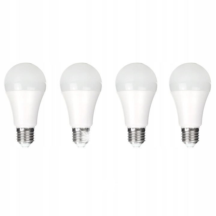 Комплект от 4 LED крушки E27 15W 1200lm 3000K Топло бяло
