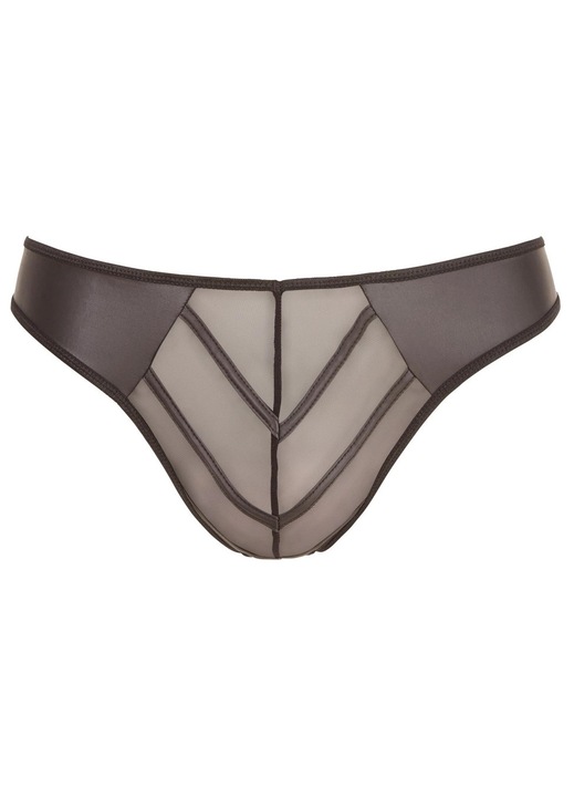 Tanga bugyi, Svenjoyment Rio, fekete, rugalmas, átlátszó betét, L INTL