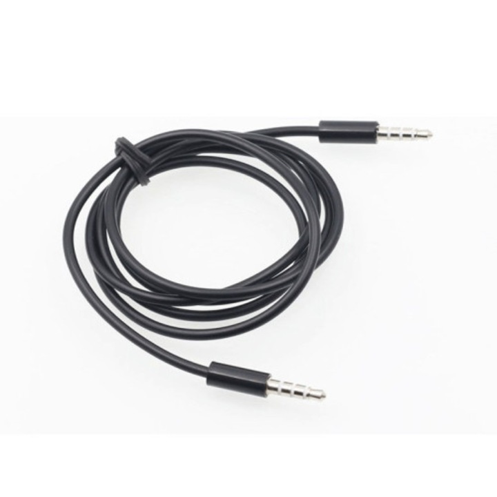 Cablu audio 3.5mm, sunet de inalta fidelitate, flexibil, 1m
