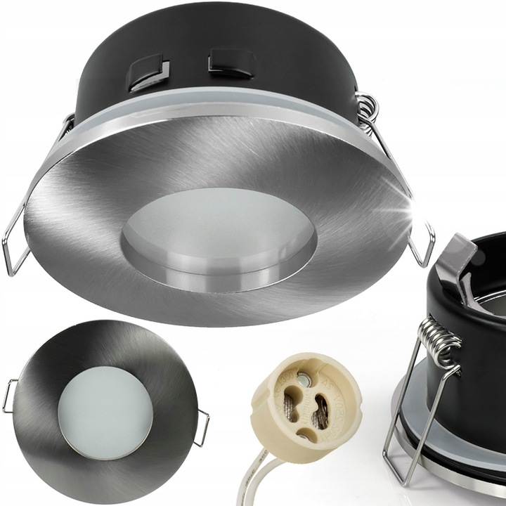 Spotlámpa, Decorya, IP65, ezüst, GU10 foglalattal, komplett készlet