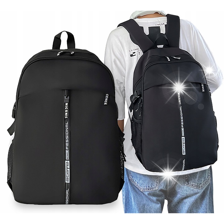 Férfi hátizsák, 2024-es modell, 3 rekeszes, vízálló, 44x29x14cm