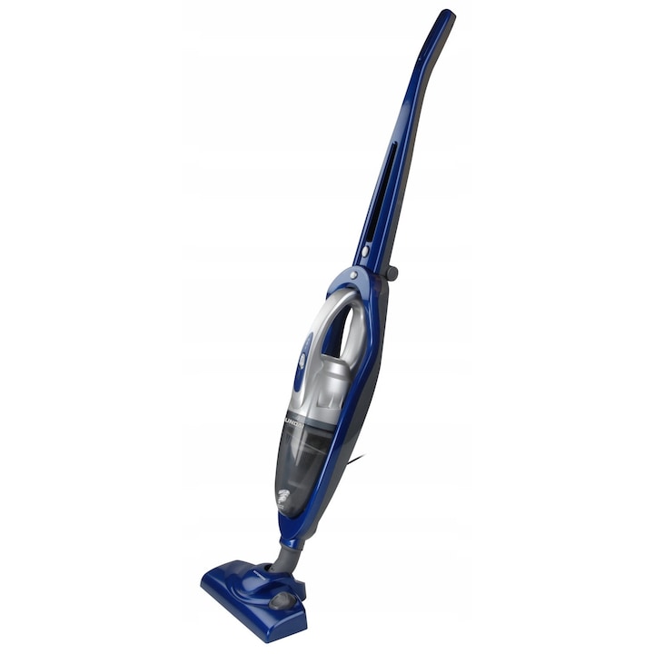 Aspirator vertical Hyundai VC 020, 2 in 1, 600W, filtru HEPA, albastru, 0.5L, cablu 7m