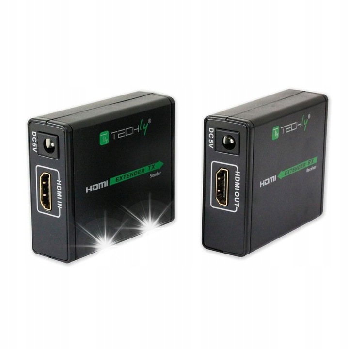 HDMI сплитер Techly EXT-E70, 1080p, 60м, черен