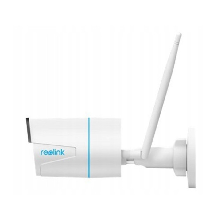 IP WiFi камера Reolink W320, камера за наблюдение 5 мегапиксела, нощно виждане 30 м, детекция на движение, микрофон, слот за micro SD 256GB, IP67, бял, 1 бр