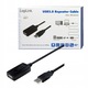 USB 2.0 кабел LogiLink UA0143, 10м, активен, черен
