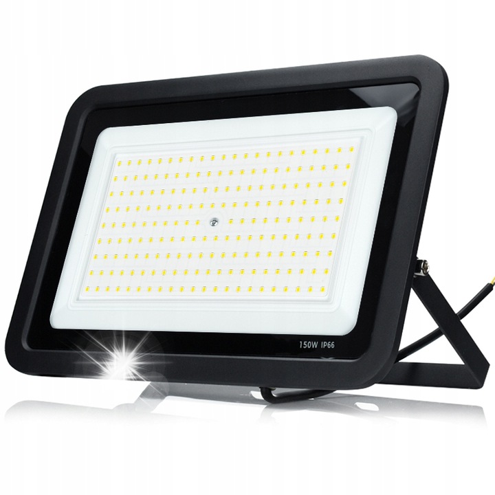 LED прожектор Decorya 150W, 12000lm, студено бял, IP66, размери 330x230x33mm