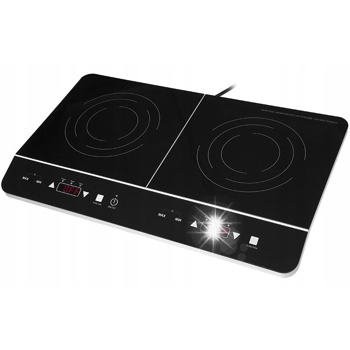 Lafe elektromos főzőlap, 3000 W, fekete