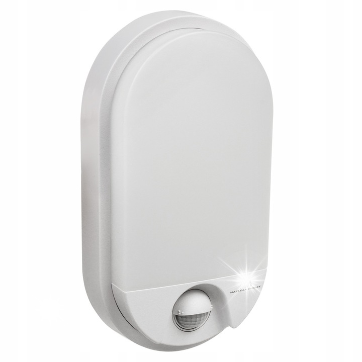 Lampa LED Maclean MCE340 W, 15W, cu senzor de miscare, 4000K, 13x22x5cm