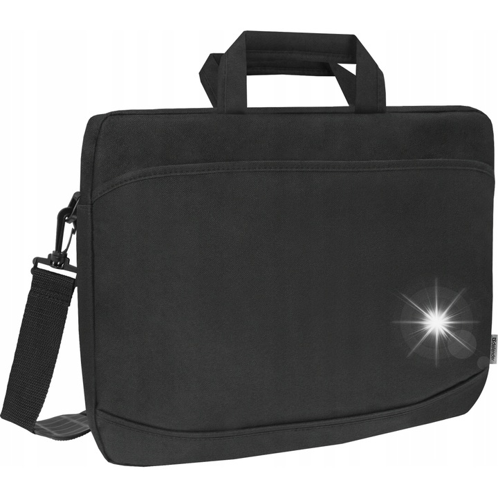 Defender 17,3" laptoptáska, fekete, rendszerezővel és állítható pánttal