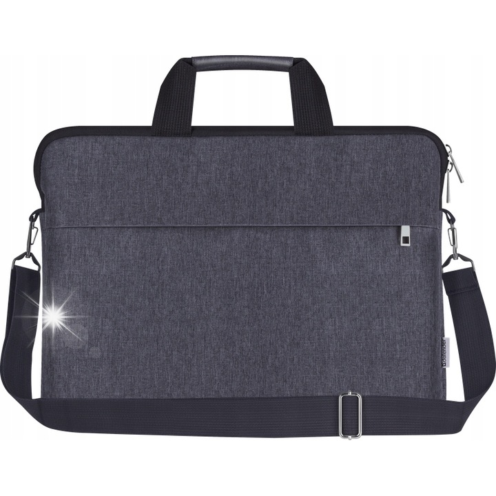 Defender laptoptáska, 15.6", sötétszürke, karcolás elleni védelemmel és habszivacs béléssel