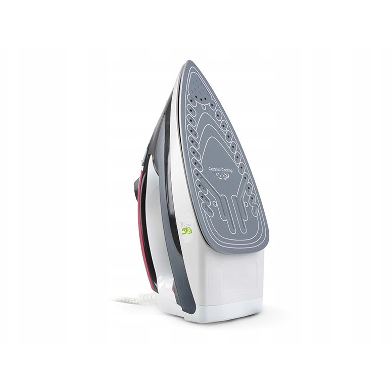 Fier de calcat cu abur Lafe LAF02b, 2200W, ceramica, negru-rosu