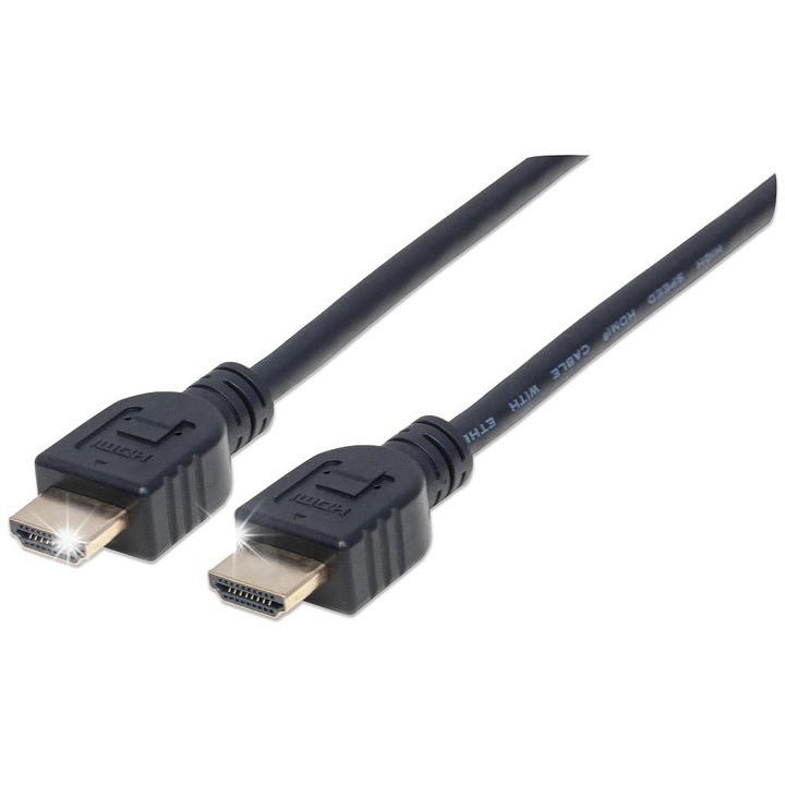 Кабели HDMI Manhattan, 5 м, 10,2 Gbit/s, 3D, черен