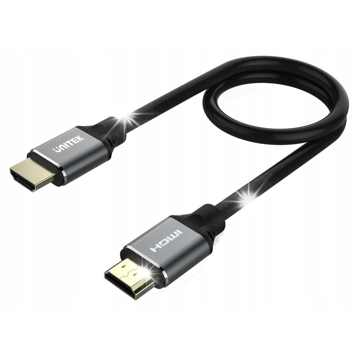Cabluri HDMI Unitek 8K, 120Hz, 3m, suport eARC, dublu ecranat