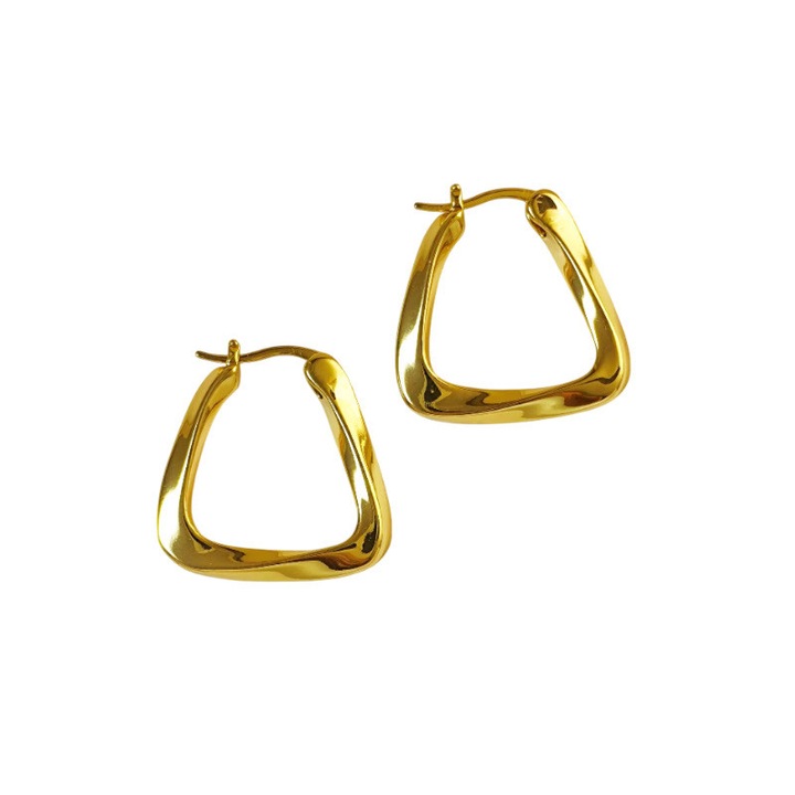 Női AUVY fülbevaló, szabálytalan geometriai stílusú, Ajándék, 1 pár fülbevaló + 1 ékszerdoboz