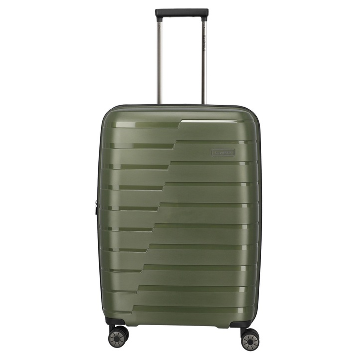 Troler de cală mediu Travelite AIR BASE 4 roți dublu 67cm, Olive