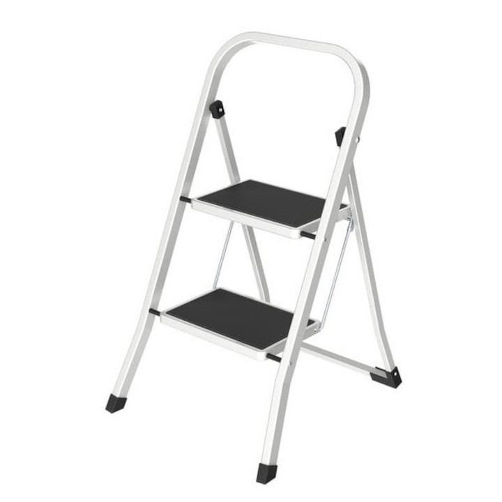 Scara otel pliabila simpla, 1x2 trepte late SmartStorage 1400, 150kg greutate maxima admisa, 42cm inaltime la ultima treapta