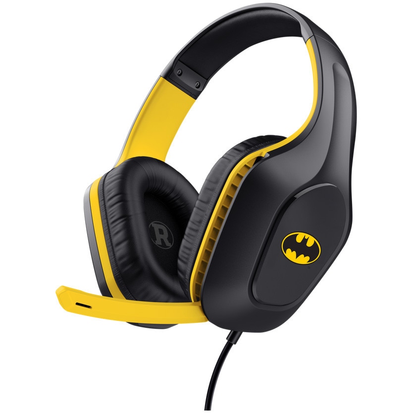 Casti Gaming cu fir Trust GXT 415BM Zirox -WB Batman, drivere 50mm, microfon pliabil, compatibil PC, PS4/PS5/Xbox, cablu 2m, multicolor