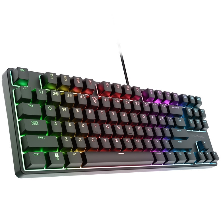 Tastatura Gaming Mecanica TKL Trust GXT864 CADA, switch tactile