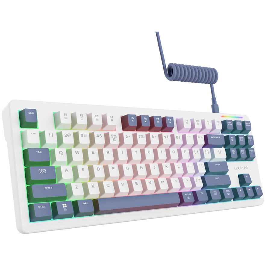 Tastatura mecanica cu fir GXTrust 872 Xyra TKL, 80%, iluminare din