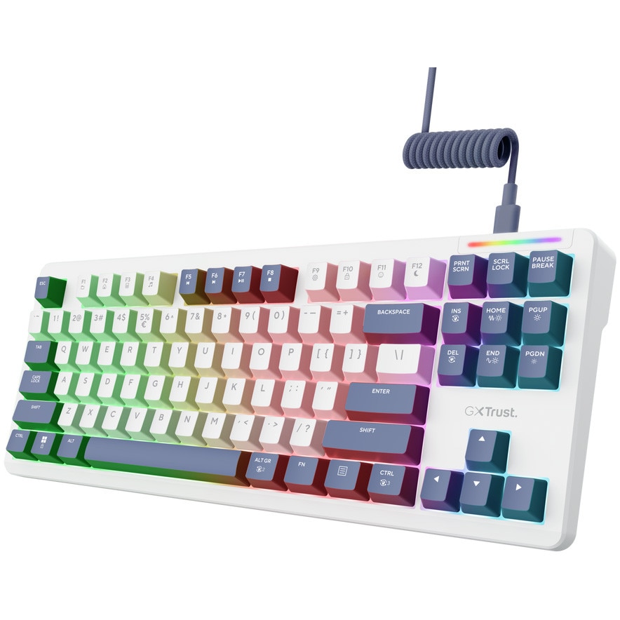 Tastatura mecanica cu fir GXTrust 872 Xyra TKL, 80%, iluminare din
