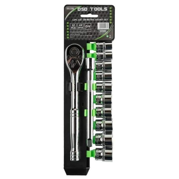 set 12 chei tubulate metrice 3/8 dr 10-19mm