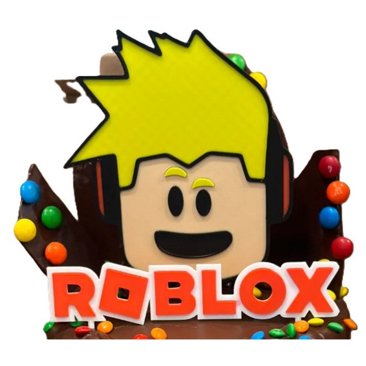 Topper tort Roblox, Dual Stax, printat 3D, plastic, reutilizabil