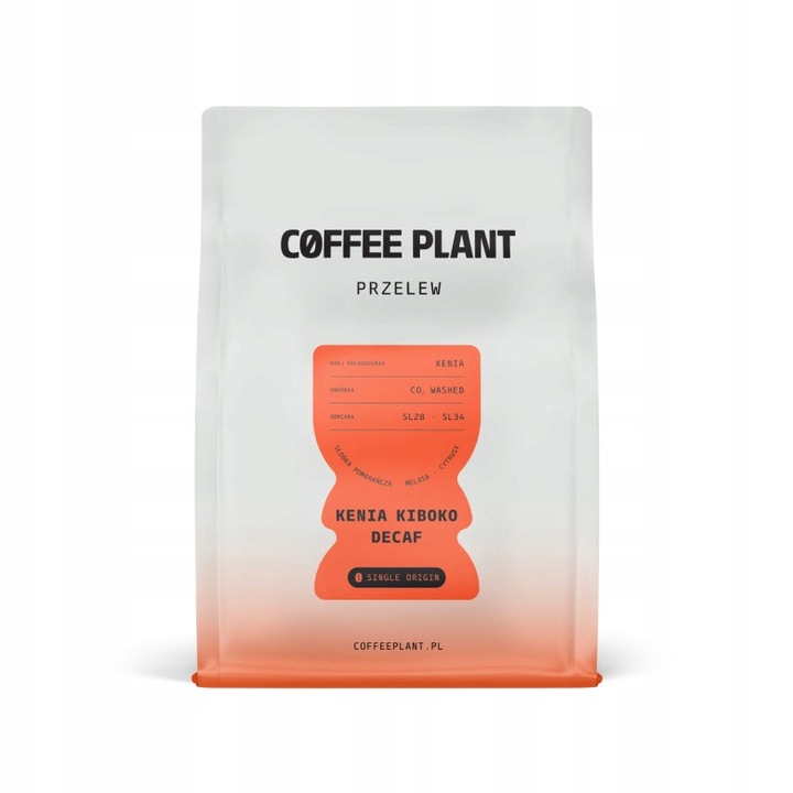 Cafea boabe decafeinizata COFFEE PLANT Kenia Kiboko, 250g, aroma de citrice si dulceata