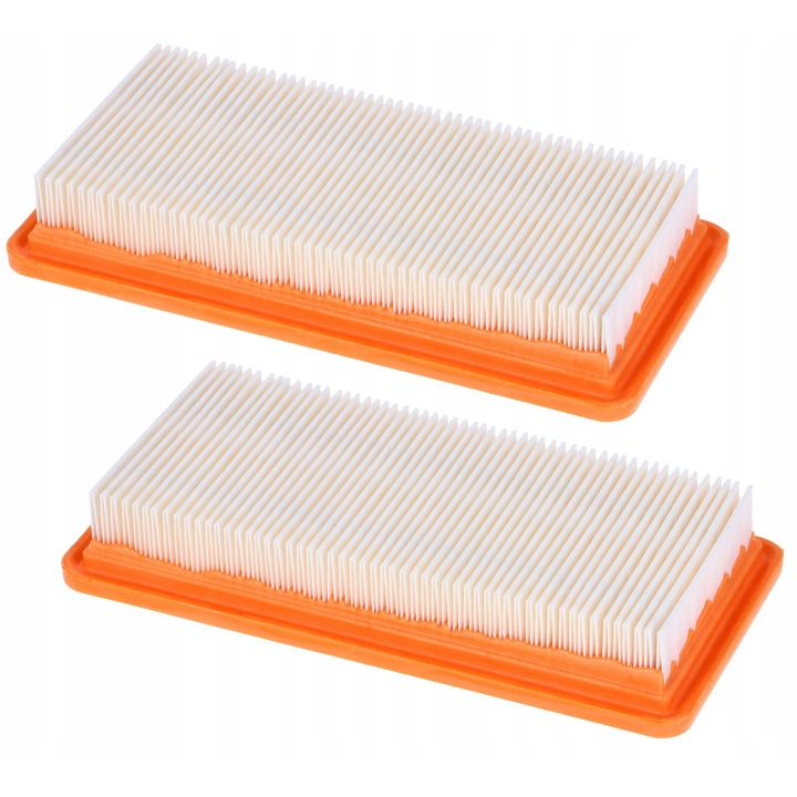Set 2 filtre de aer pentru aspiratoare Karcher DS 5500 5600 5800 6000 DS 6, Bisanti, 19,8x9,7x3,3cm, poliester/spuma poliuretanica