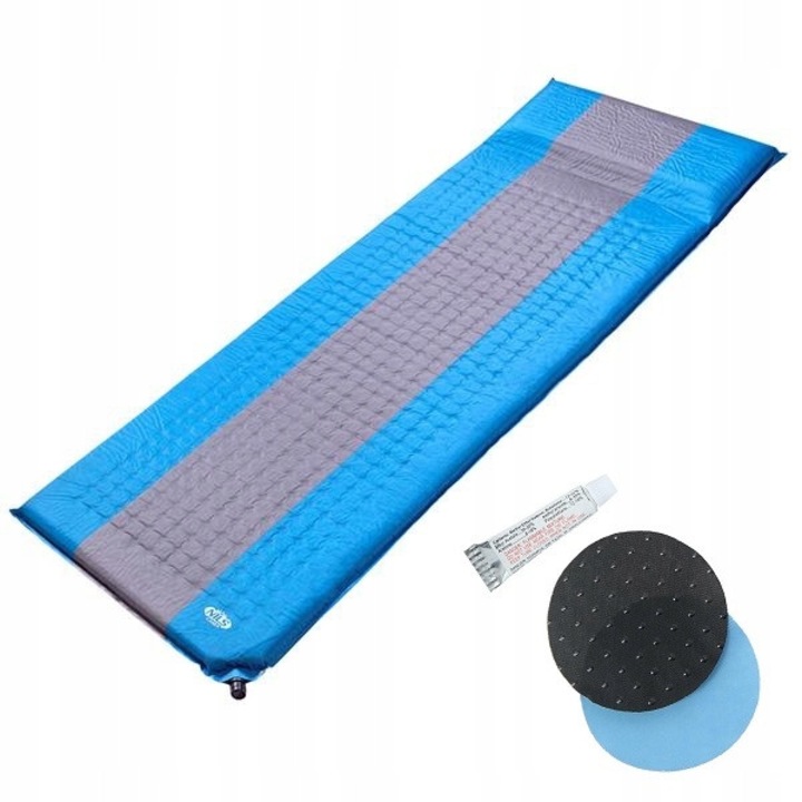 Къмпинг шалте Nils Camp NC4340, самонадуващо се, 195x60x5см, тегло 1300гр, с ремонтен комплект