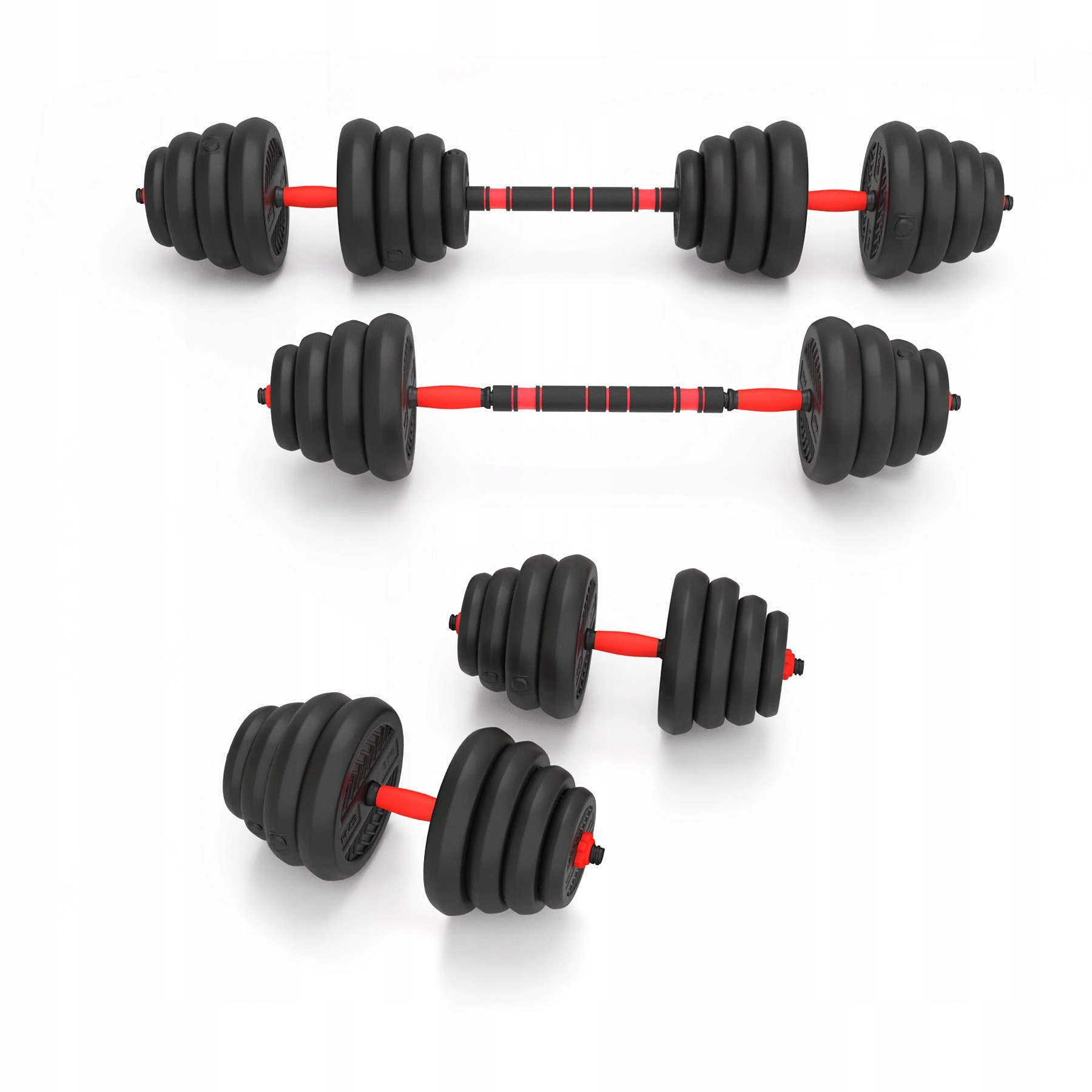 Set greutati SGN 6w1, 30kg, 2 greutati, 2 suporturi - eMAG.ro