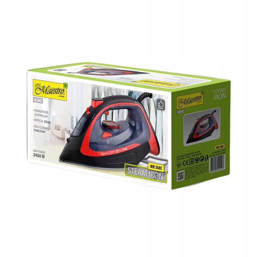 Fier de calcat cu aburi Maestro MR-308C ceramic 2400W reglaj temperatura 30,3x12,1x14,5cm