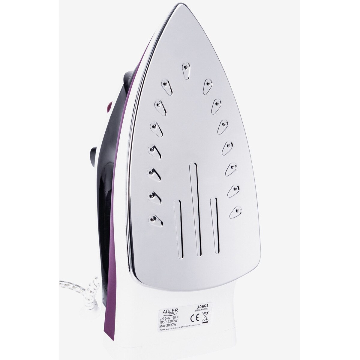 Fier de calcat ADLER 3000W abur autocuratare talpa otel 1.9m cablu