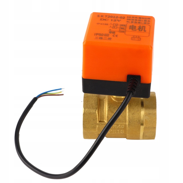 Zavor cu actionare electrica DN40 G1-1/2", mosiad, 958g, set 1 bucata