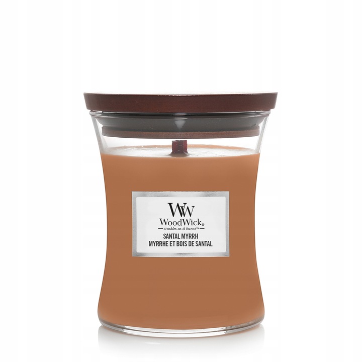 Свещ Wood Wick, Santal Myrrh, Среден Буркан