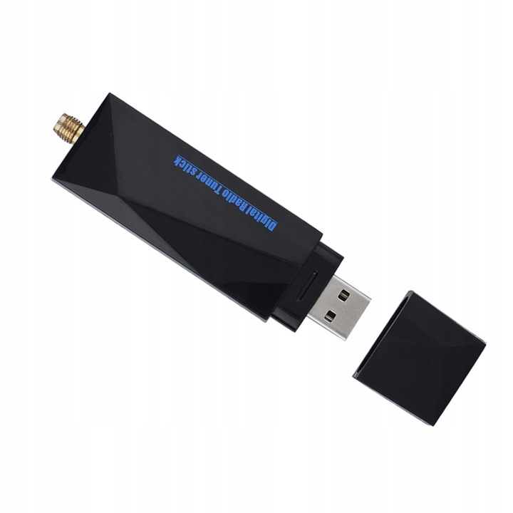 DAB/DAB+ vevő Androidhoz, antennával, fekete, 9x2,5x1,5cm, szett