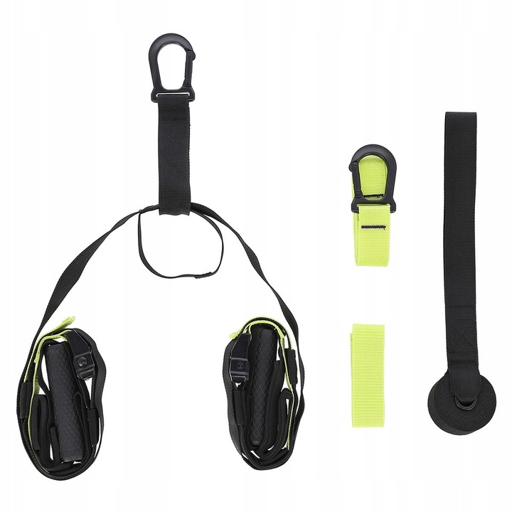 Комплект ластици TX11, 120-310 см, 250 кг, с метален карабинер, за домашна тренировка