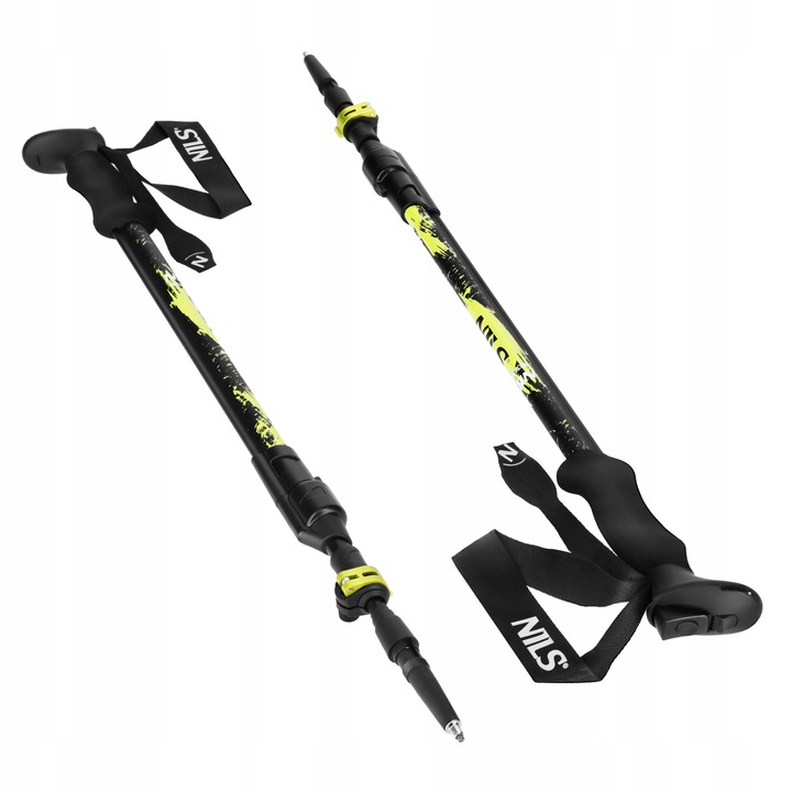 Kije trekkingowe Nils TK8608, aluminiu 7075, 3-sektiuni, 70x135cm