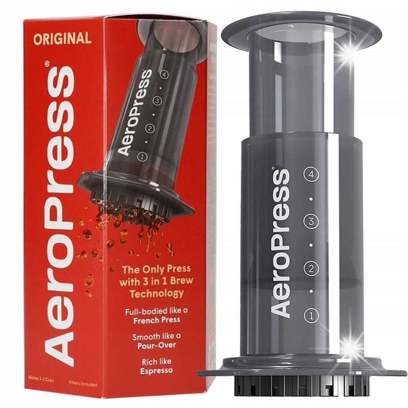Aeropress, set de preparare cafea, 100 filtre, 250ml, USA