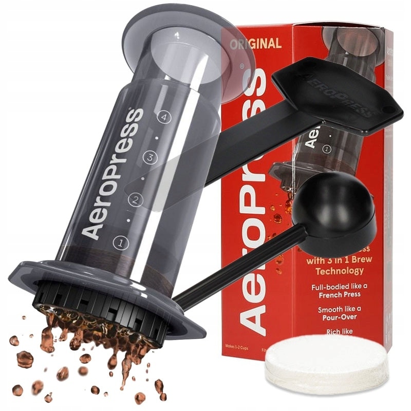 Aeropress, set de preparare cafea, 100 filtre, 250ml, USA