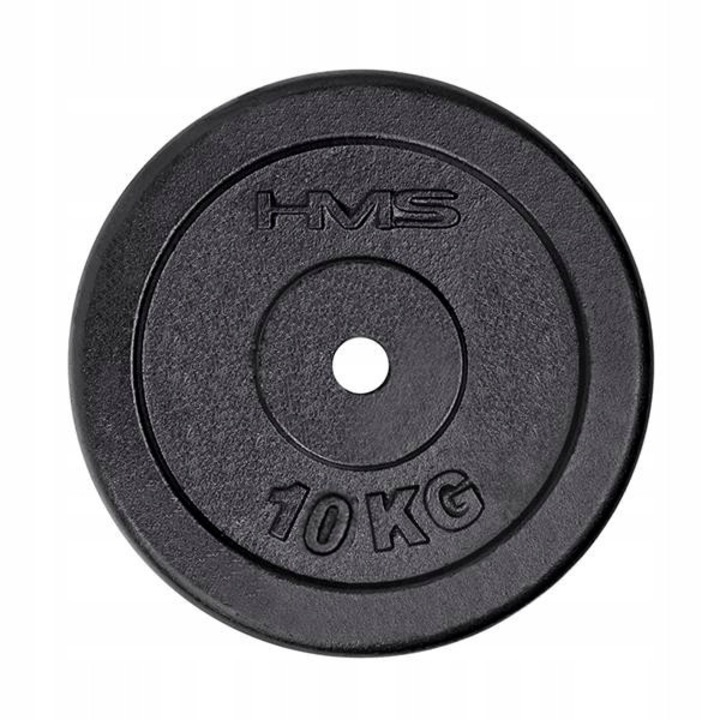 Talerz haltere 10 kg, HMS, negru, 31 mm