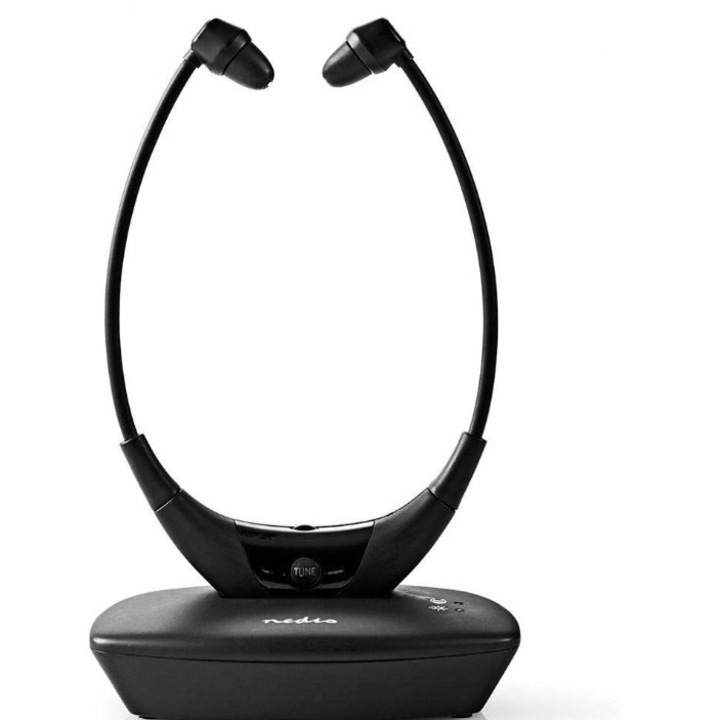 Nedis HPRF010BK vezeték nélküli fejhallgató, vízálló, 4 órás üzemidő, fekete színű