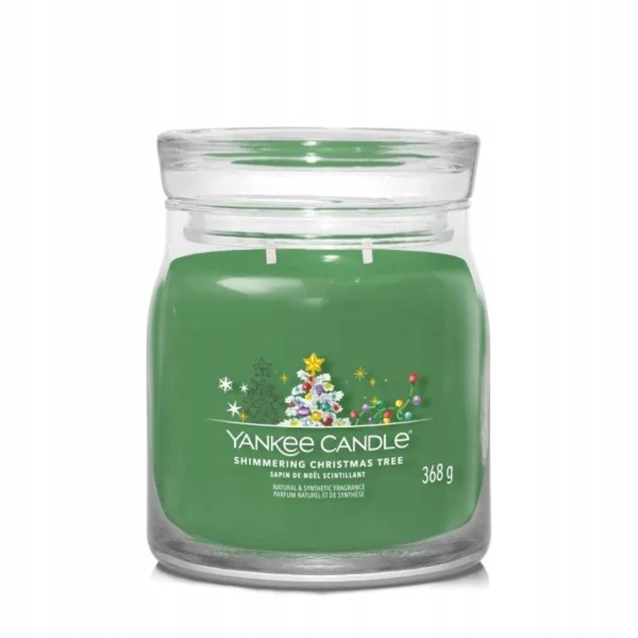 Ароматна Свещ Yankee Candle, Signature, Shimmering Christmas Tree, 368 гр