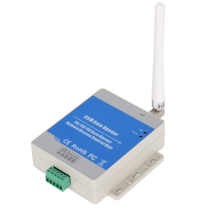 Controler GSM pentru deschiderea portilor, metal, 90x70x27mm, 850/900/1800/1900MHz, set complet