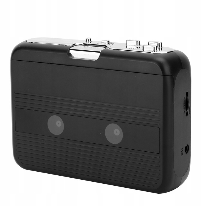 Портативен касетофон Bluetooth, FM, компактен, 281гр, черен