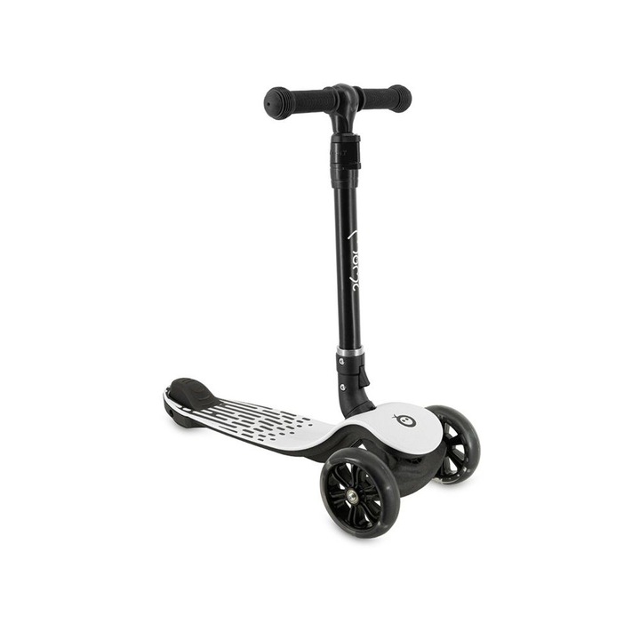 Trotineta pliabila cu roti LED pentru copii, 3 Ani+, MoMi San - Gri