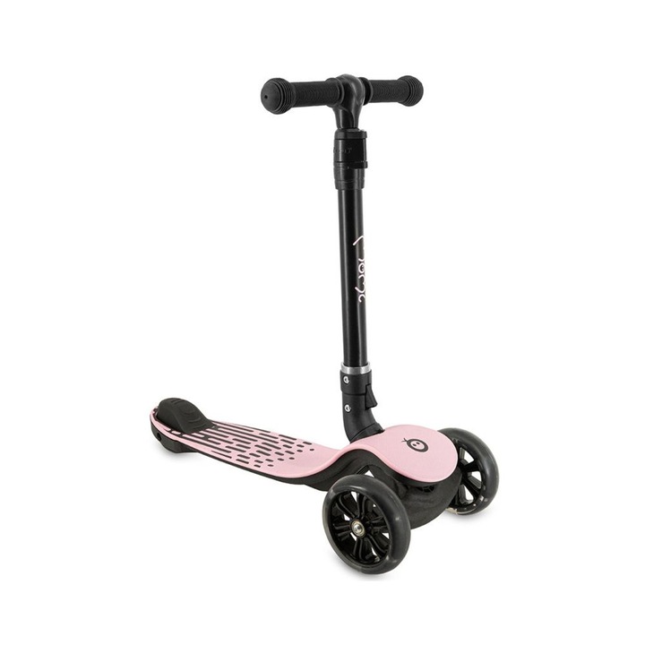 Trotineta pliabila cu roti LED pentru copii, 3 Ani+, MoMi San - Roz