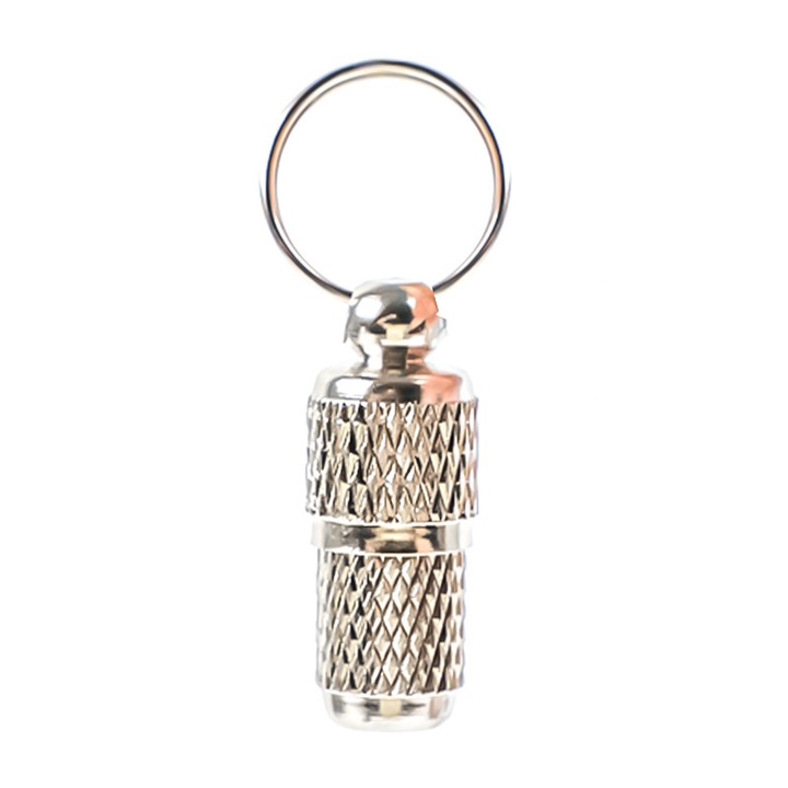 Medalion identificare caine, aliaj de aluminiu, argint, anti-pierdere