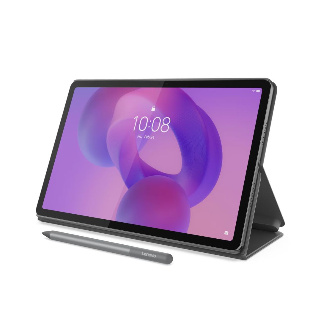 Tableta Lenovo Idea Tab 11", 128GB, Wi-Fi, gri, cu stilou si husa, 2560x1600, MediaTek Dimensity 6300, 8GB, 295123