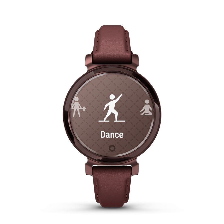 Ceas inteligent, Garmin, Lily 2 Classic, curea din piele, bronz